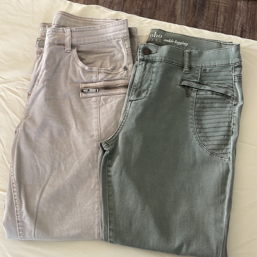 NWOT 2 NY&CO SZ 10 SOHO Ankle Leggings